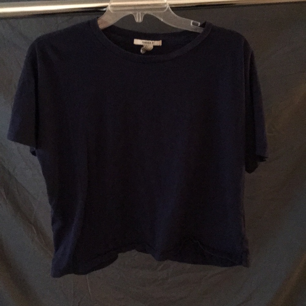 Blue Forever 21 Crop Top